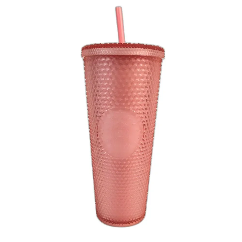 STARBUCKS 2022 Valentines Pink Lemonade Studded Venti 24oz Tumbler Cold Cup